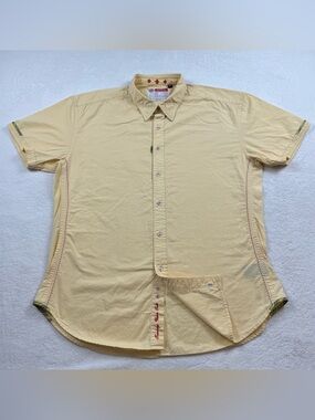 Robert Graham the freshly laundered shirt men’s 3XL yellow button up shortsleeve